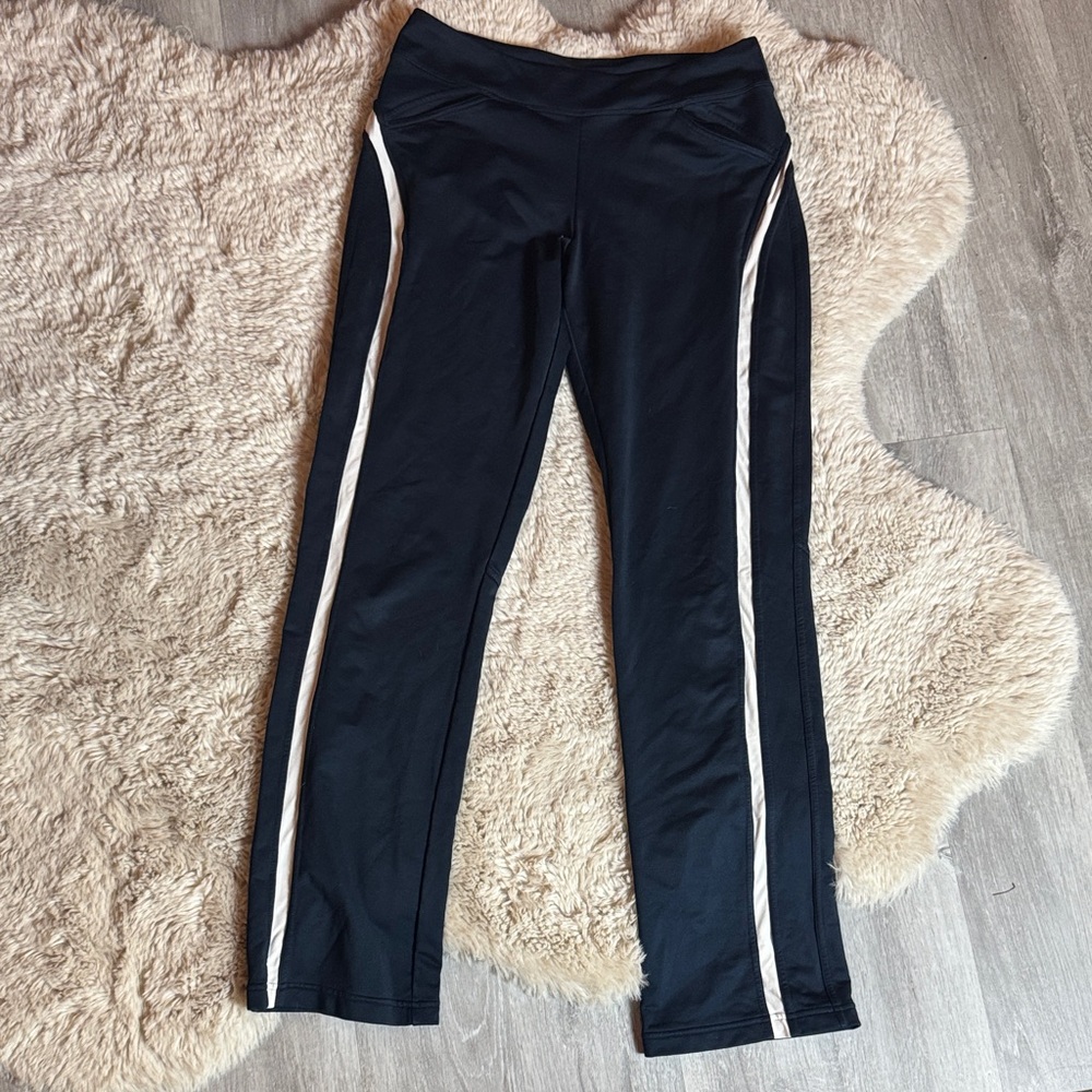 Nike Navy Blue Workout Pants with White Accents